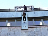 abseilendes Saxophon